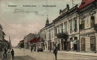 Versec Székház utca, Lazar Butzul kereskedése / street, shop (EK)