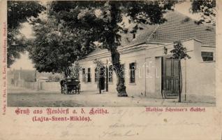 Lajtaszentmiklós, Neudörfl an der Leitha; Mathias Schreiner&#039;s restaurant