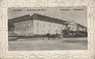 Nezsider, Neusiedl am See; military barracks, floral Emb.