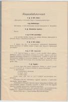 1933 "Rákospalota és Környéke Magyar Galambtenyésztők Köre" alapszabályzata. Tűzve, papírb...