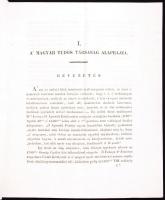 1831 A' Magyar Tudós Társaság alaprajza és rendszabásai. Pesten, 1831, Trattner-Károlyi, 27p. A...
