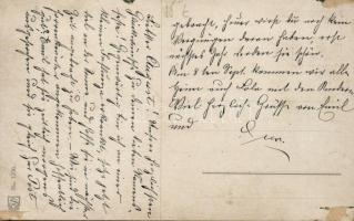 'Luftschifferabteilung' pissing boys, humour (Rb)