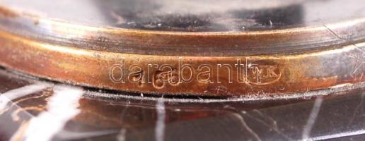 Demjén Imre (1937-): Honvéd huszár. Öntött ezüst (Ag.), márvány talapzaton, jelzett, díszdobozban,
c...