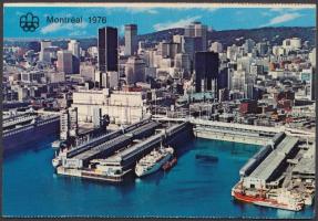 1976 A magyar olimpiai tornász csapat több tagja által aláírt képeslap: Donáth Ferenc, Magyar Zoltán...