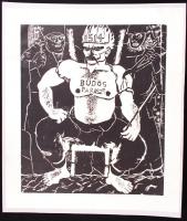 Derkovits Gyula (1894-1934): A Dózsa-sorozatból öt fametszet. Restaurálva, 52×52 cm