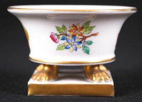 Herendi Viktória mintás mini kaspó, kézzel festett, jelzett, hibátlan, d:7 cm, m:4 cm