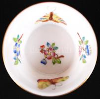 Herendi Viktória mintás mini kaspó, kézzel festett, jelzett, hibátlan, d:7 cm, m:4 cm