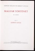 Hóman-Szekfű: Magyar történet I-V. hasonmás kiadás Maecenas Kiadó, 1990. Aranyozott félbőr kötésben ...
