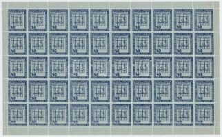 kb 1930 Vörös segély adománybélyeg 50-es teljes ív / Red aid charity stamp, complete sheet of 50