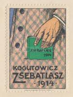 1914 Kogutowitz zsebatlasz litho levélzáró