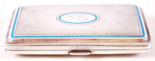 XX. sz eleje Ezüst (Ag) női cigarettatárca 0,900-as tisztaságú, "LR" mesterjeggyel, belül ...