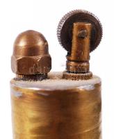 Asztali öngyújtó, réz, jó állapotban, m:18 cm