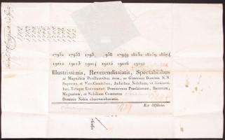 cca 1800-1816 4 db helytartótanácsi levél, különböző témákkal, rajtuk jó aláírásokkal: Almásy, Darva...