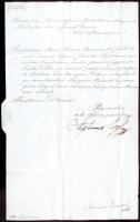 cca 1800-1816 4 db helytartótanácsi levél, különböző témákkal, rajtuk jó aláírásokkal: Almásy, Darva...
