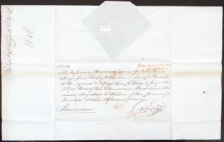 cca 1800-1816 4 db helytartótanácsi levél, különböző témákkal, rajtuk jó aláírásokkal: Almásy, Darva...