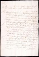 cca 1800-1816 4 db helytartótanácsi levél, különböző témákkal, rajtuk jó aláírásokkal: Almásy, Darva...