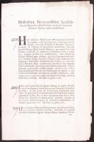 1777 Helytartótanácsi levél Albert Kázmér herceg, Magyarország helytartója saját kezű aláírásával / 1777 Ex offo letter of the Governing Council with autograph signature of Prince Albert Casimir August of Saxony, Duke of Teschen governor of Hungary