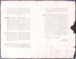 1777 Helytartótanácsi levél Albert Kázmér herceg, Magyarország helytartója saját kezű aláírásával /
...