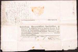 1777 Helytartótanácsi levél Albert Kázmér herceg, Magyarország helytartója saját kezű aláírásával /
...