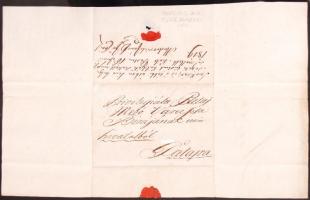 1819 Morovics János cs. kir. kamarás saját kézzel, magyar nyelven írt levele Dunapatajra katonai ügy...