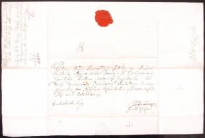 1765 Gróf Csáky György tábornagy saját kézzel, aláírt levele Pozsonyból Féltoronyra /
1765 Autograph...