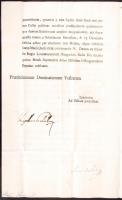 1807 Helytartótanácsi leirat József nádor saját kezű aláírásával / 
1807 Ex offo letter of the Gover...
