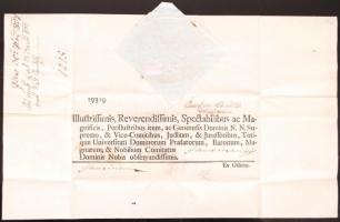 1807 Helytartótanácsi leirat József nádor saját kezű aláírásával / 
1807 Ex offo letter of the Gover...