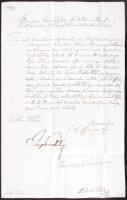 1815 Helytartótanácsi levél József nádor saját kezű aláírásával /  1815 Ex offo letter of the Governing Council with autograph signature of Joseph palatin