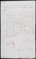 1815 Helytartótanácsi levél Mosonmagyaróvárra József nádor saját kezű aláírásával /  1815 Ex offo letter of the Governing Council with autograph signature of Joseph palatin