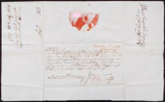 1815 Helytartótanácsi levél Mosonmagyaróvárra József nádor saját kezű aláírásával / 
1815 Ex offo le...