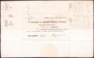 1848 Kancelláriai levél magyar nyelven Szőgyény-Marich László kamarás, a Magyar Tudományos Akadémia ...