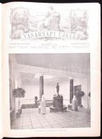 1913 Vasárnapi Ujság. Szerk. Hoitsy Pál, első fél évfolyama, bekötve. Festett, kissé laza egészvászo...