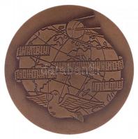 1980. "Magyar Távirati Iroda" Br emlékérem (70mm) T:1-