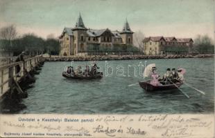 Keszthely, Balaton-part, kollázs