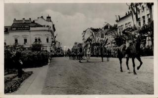 Kolozsvár, entry of the Hungarian troops, Horthy, Vissza So. Stpl