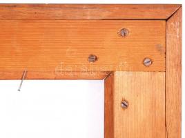 Rusztikus antik keret, belső: 48×60 cm, külső: 61×73 cm