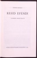 Vámos Magda: Resid Efendi. Vámbéry Ármin élete. Budapest, 1966, Móra Könyvkiadó. Kiadói kartonált kö...