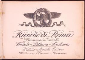 cca 1940 Róma - 130db képet tartalmazó füzet papírkötésben