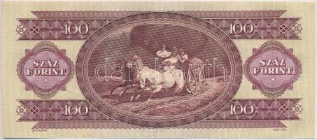 1984. 100Ft (2x) egymás utáni sorszámmal és nyomdai papírránccal és tintafoltokkal! T:I