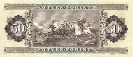 1989. 50Ft (2x) egymás utáni sorszámmal és nyomdai papírránccal T:I