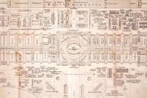 1873 Plan der Wiener Weltausstellung. A bécsi világkiállítás térképe, Deutsches polytechn. Verein Pr...