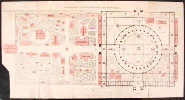 1888 Jubilaeums-Gewerbe-Ausstellung Wien. Jubileumi kereskedelmi kiállítás, Bécs. Ch. Reisser & M. Werhtner, 27x50,5cm