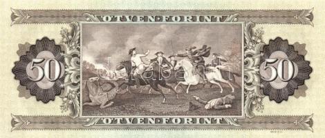 1989. 50Ft (5x) egymás utáni sorszámmal és nyomdai papírránccal T:I