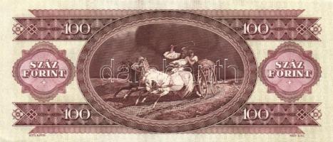1993. 100Ft (2x) egymás utáni sorszámmal és nyomdai festékfoltokkal T:I