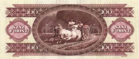 1993. 100Ft (3x) egymás utáni sorszámmal és nyomdai festékfoltokkal T:I