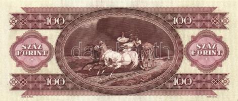 1993. 100Ft (3x) egymás utáni sorszámmal és nyomdai festékfoltokkal T:I