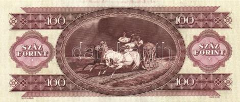 1993. 100Ft (4x) egymás utáni sorszámmal és nyomdai festékfoltokkal T:I