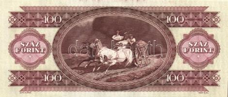 1993. 100Ft (4x) egymás utáni sorszámmal és nyomdai festékfoltokkal T:I