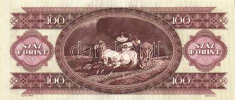 1993. 100Ft (5x) egymás utáni sorszámmal és nyomdai festékfoltokkal T:I