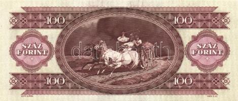 1993. 100Ft (5x) egymás utáni sorszámmal és nyomdai festékfoltokkal T:I